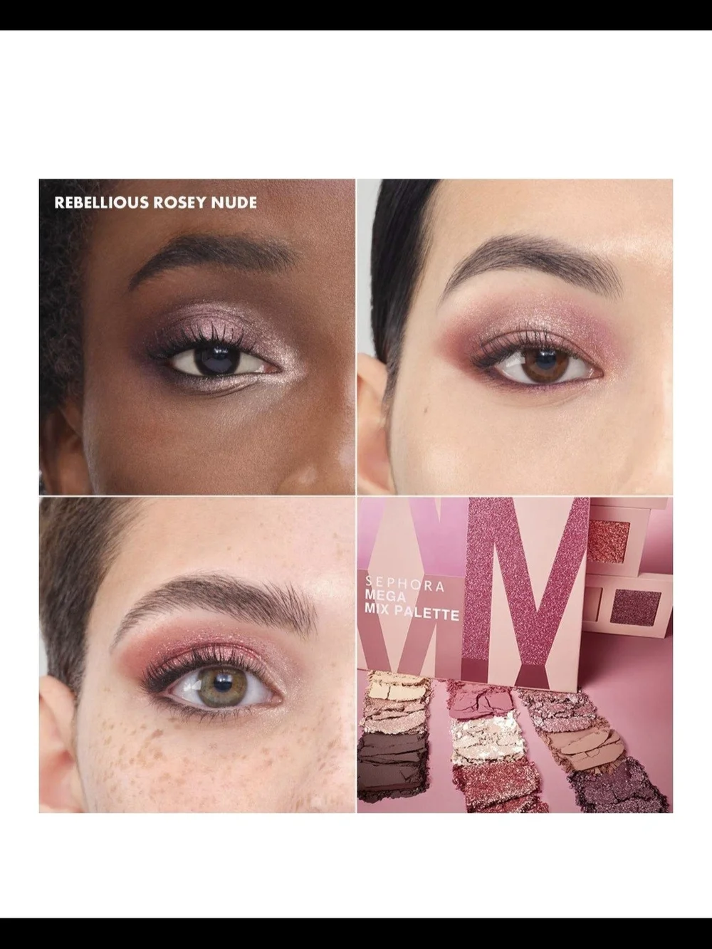 NWT Sephora Collection Mega Mix Palette - Rebellious Rosey Nude